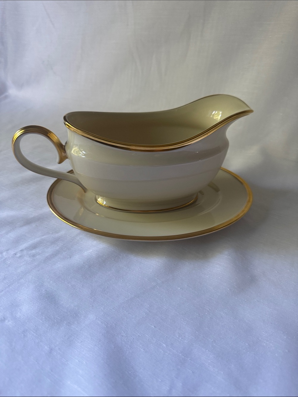 Eternal by Lenox Gravy Boat with Saucer